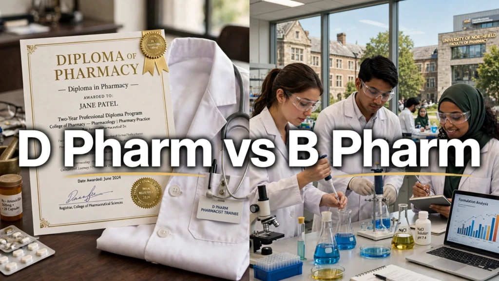 b pharm course after 12th d pharm vs b pharm
