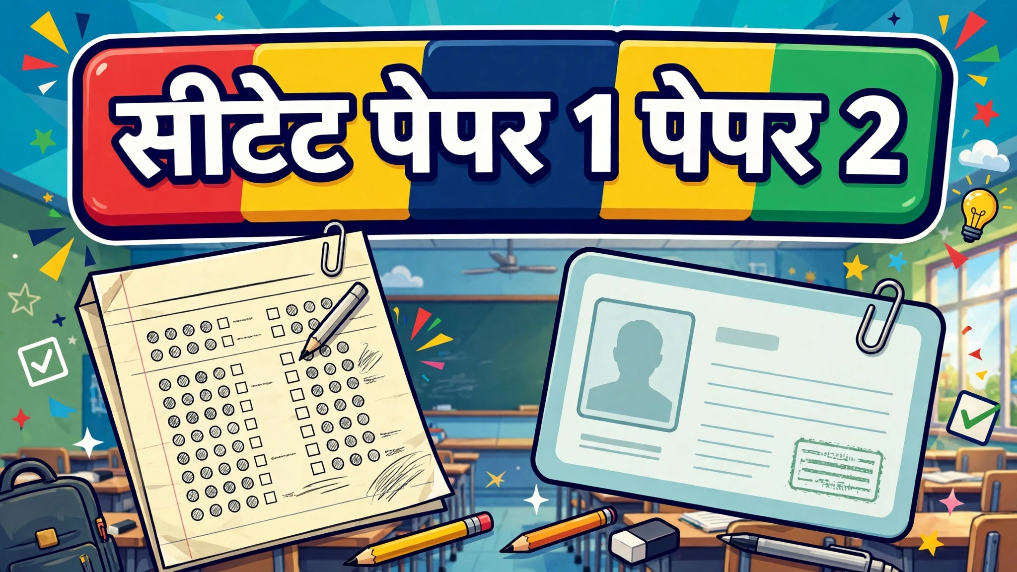 12th ke baad teacher kaise banein — CTET Paper 1 Paper 2 graphic