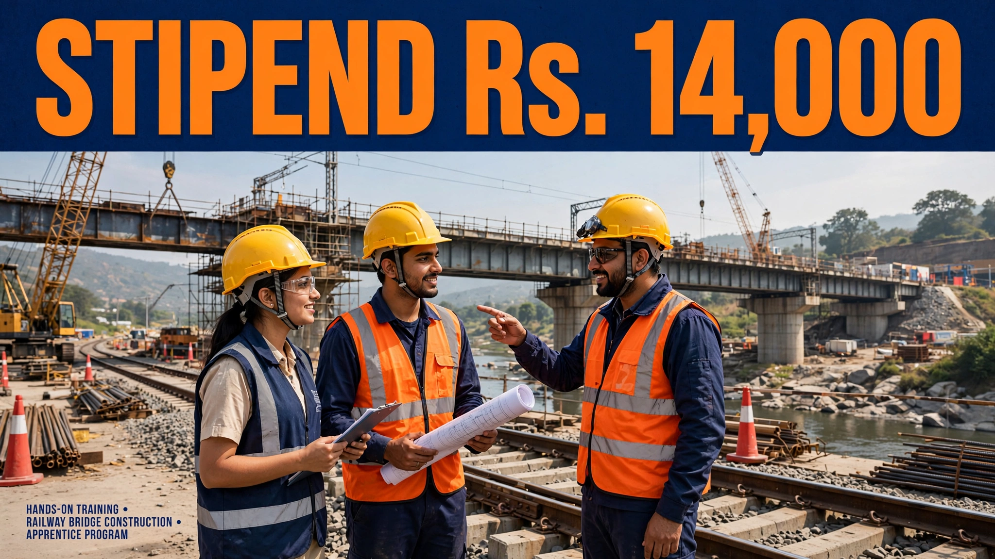 IRCON Apprentice stipend Rs. 14,000 per month