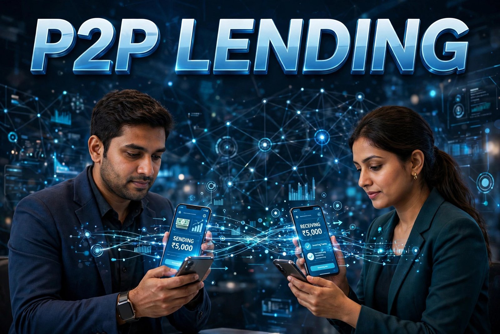 P2P lending — smartphone se jude do log, digital money transfer network