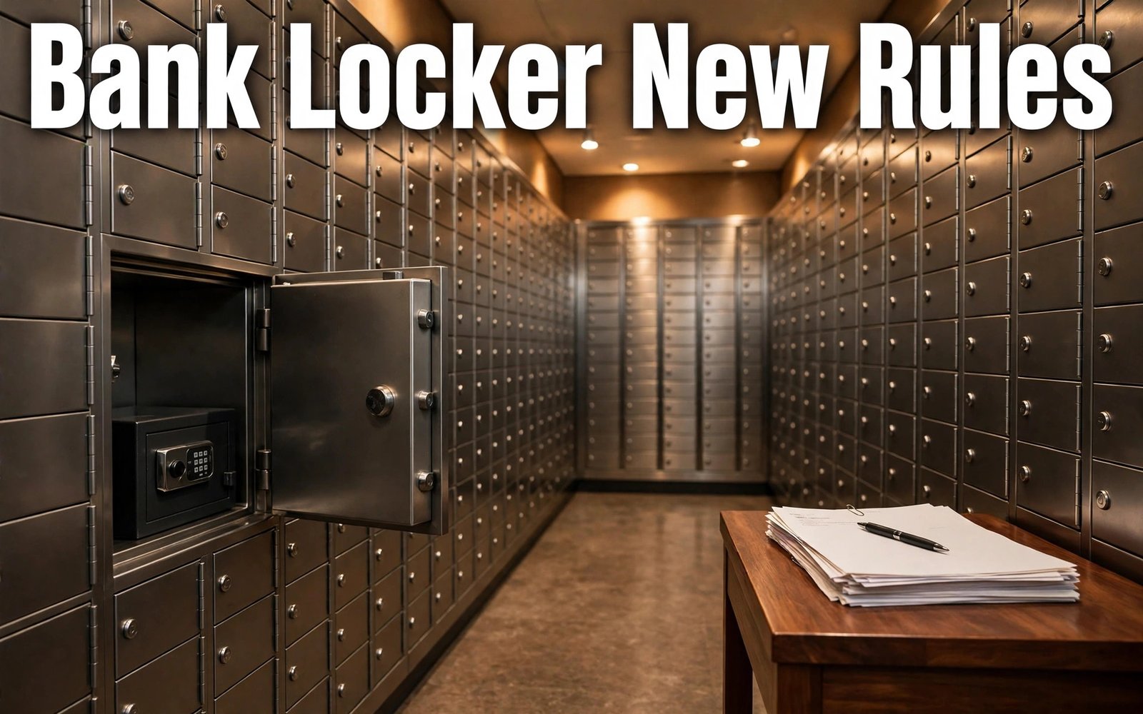 Bank locker new rules RBI 2026 safe deposit vault with new agreement documents