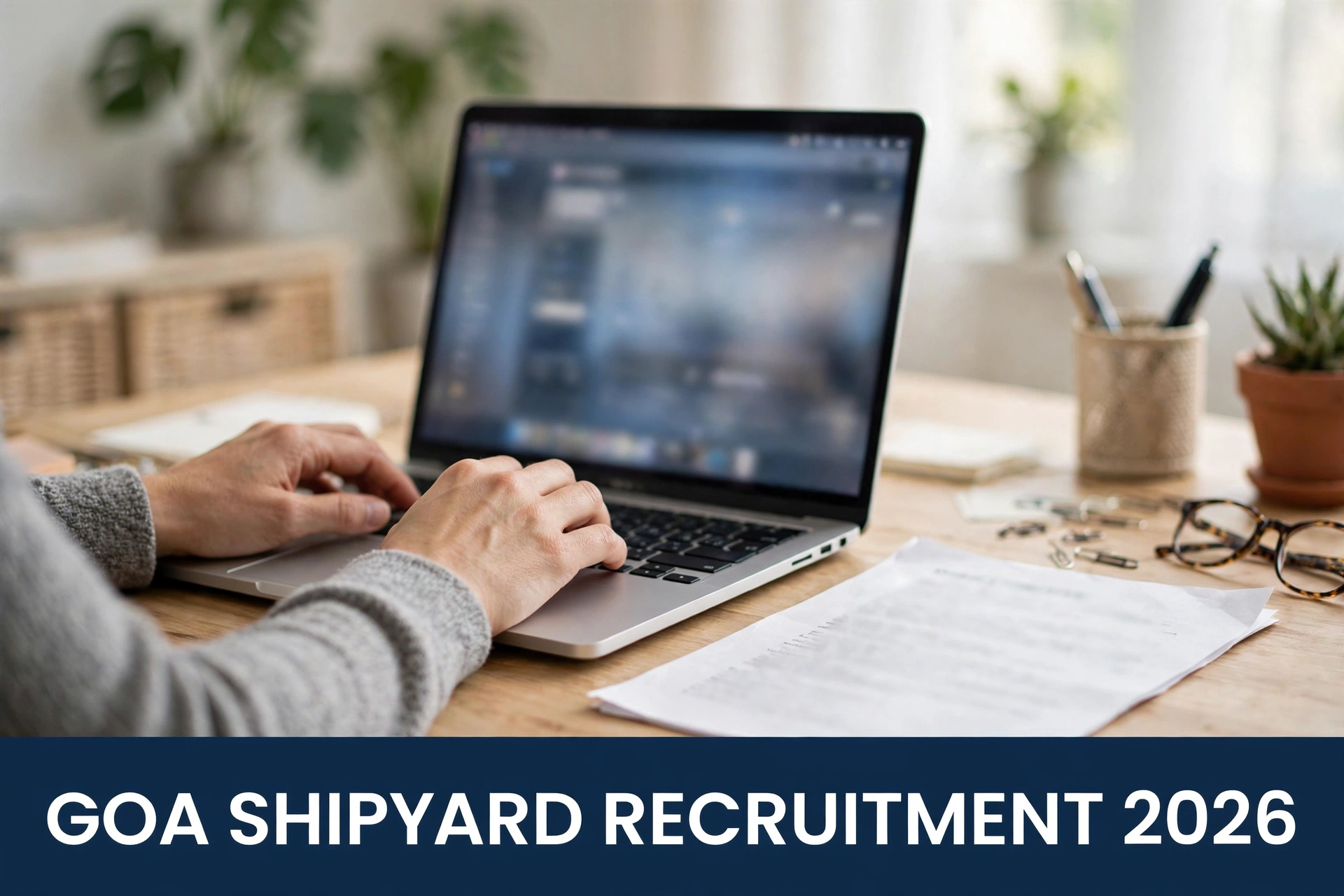 Online application process for Goa Shipyard executive posts on recruitment portal