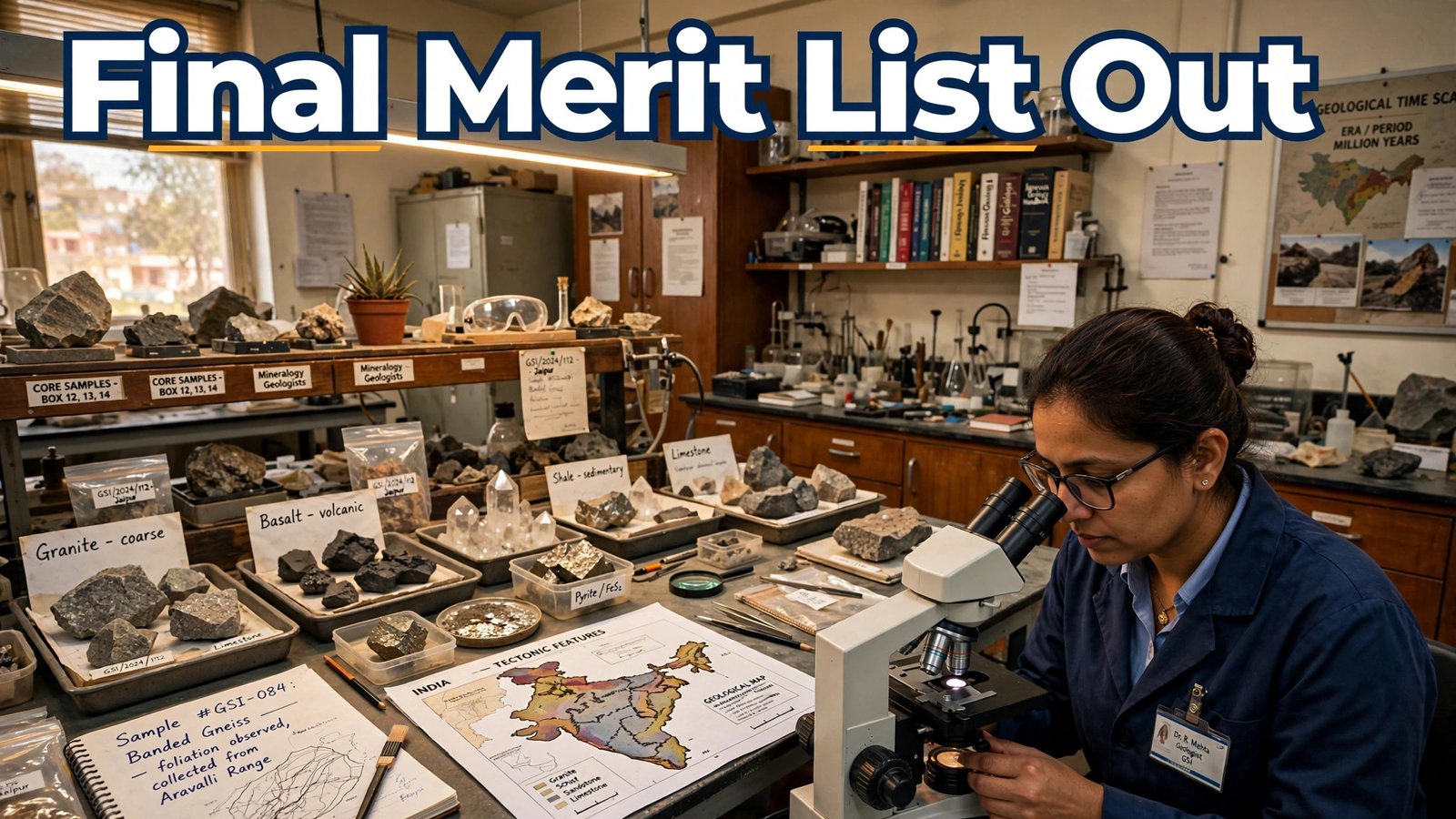 UPSC Geo-Scientist final merit list 2026