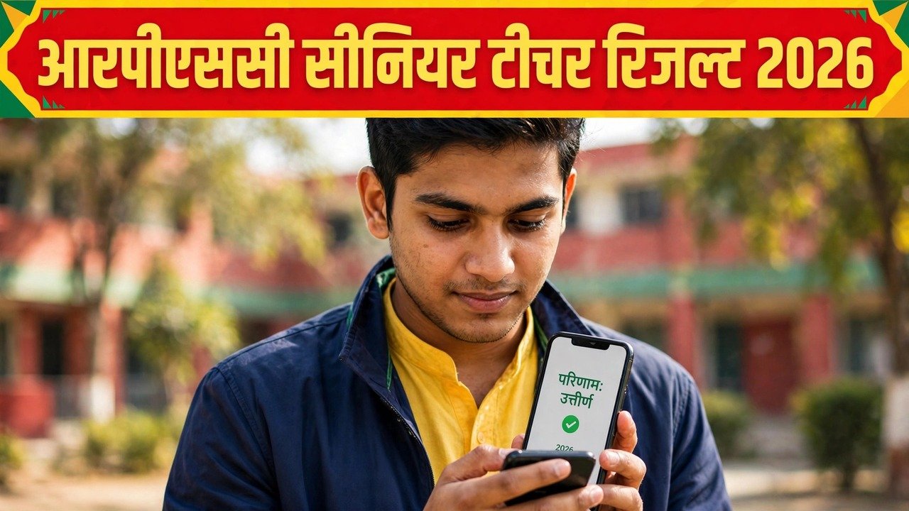 RPSC Senior Teacher 2nd Grade Result 2026 scrutiny form 3 9 November