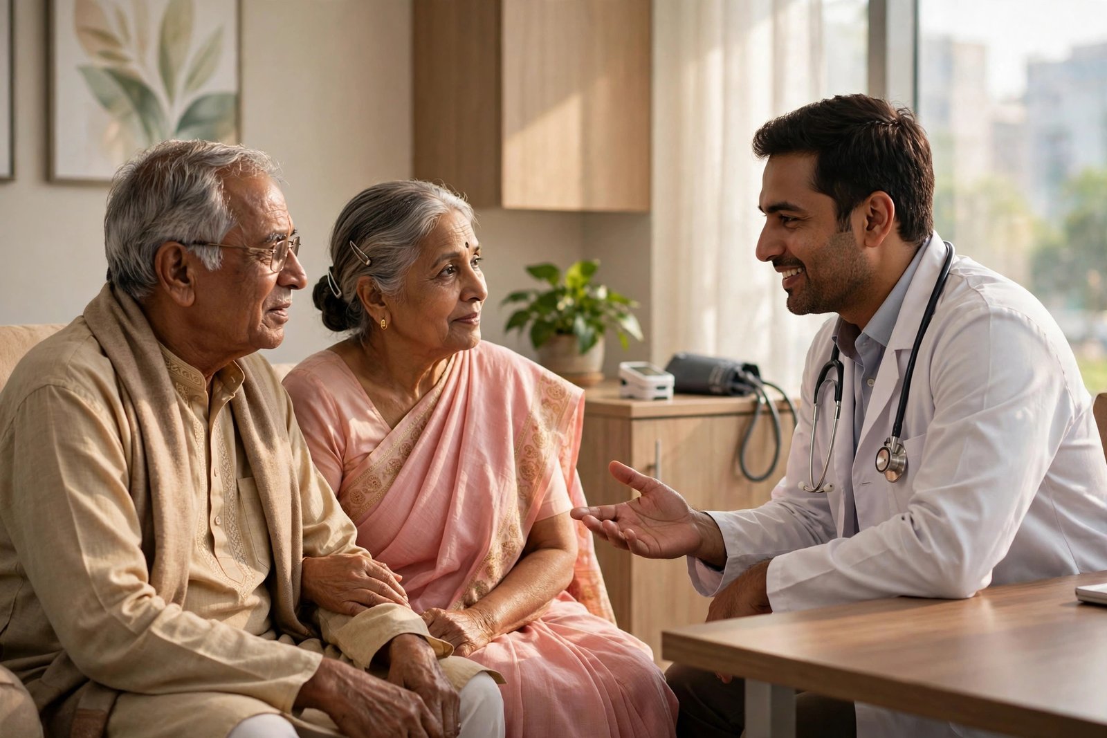 senior citizen health insurance — 60+ dampati ke liye health insurance plan chunne par charcha
