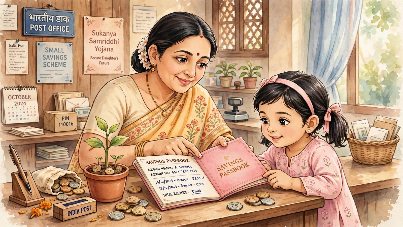 Sukanya Samriddhi Yojana — beti ke bhavishya ke liye bachat ka illustration