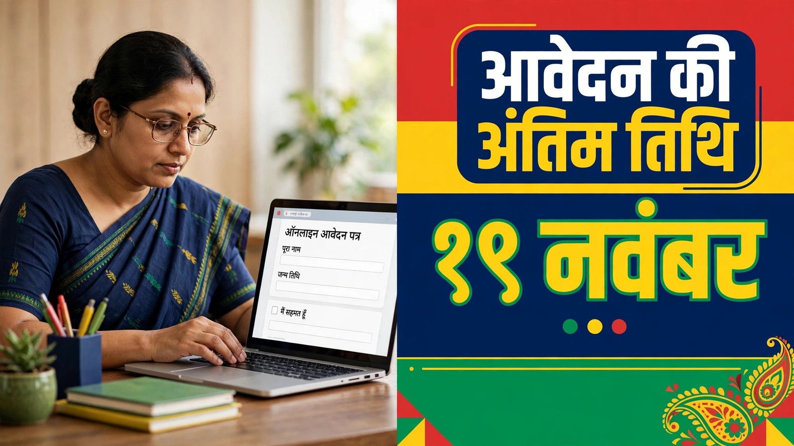 TNTET Working Teachers 2026 apply last date 19 November